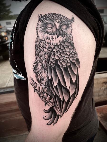 tattoos/ - Owl on arm - 145855